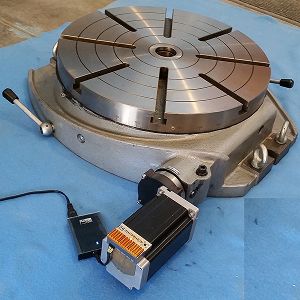 MRT24-86-156 -- 24 inch motorized rotary table with X86-156, power supply, 2 USB-TTL adapter cables - Complete ready-to-run heavy-duty rotary table with X86-156 motor/controller with DRO for CNC machining and indexing. Same price for a 648:1 gear ratio for high resolution machining, or 120:1 gear ratio for higher speed positioning, just tell us your choice.  Order the G486-90 option and have both.<br><LI><font bold color="red">Free shipping in USA</li>
