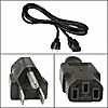 AC-PC-4ft -- AC power cord, UL heavy duty 3 wires, 4 ft long
