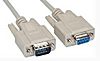 Serial port cable DB9 M-F 12 ft. shielded